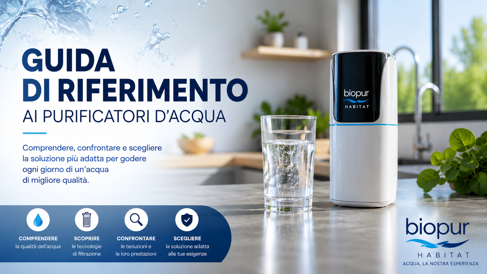 Guida di riferimento ai depuratori d'acqua Biopur Habitat